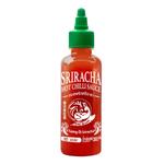 Sriracha Hot Spicy Chilli Sauce bottle with red cap and label, showcasing the popular Sriracha brand's signature spicy chili sauce.