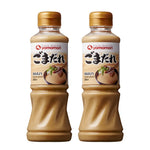 Yamamori Sesame Sauce 220ml bottles, a Japanese dry grocery product with rich sesame flavor, displayed side by side on a neutral background.