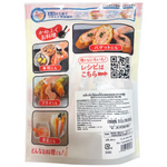 Creamy mentaiko mayonnaise from Mayo brand, featuring a smooth texture and vibrant pink color, ideal for salads and sandwiches.