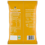 Taylors Mature Cheddar & Onion Flavour Potato Crisps in a colorful bag, showcasing crispy snacks with cheesy and onion flavors.