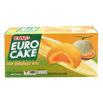 Euro brand Euro Cake with melon flavor, 17g snack pack, shown in a clear image of the individually wrapped confectionery.