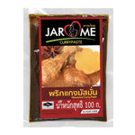 Jarome Massaman Curry Paste 100g jar showing the label and packaging for dry grocery use