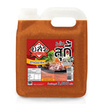 AORSORROR Cantonese Sukiyaki Sauce 3kg jar, dry grocery product, with label and sauce visible in a clear, close-up image.