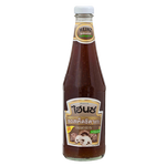 Heinz Shitake Sauce in a bottle, featuring a label with mushroom graphics, suitable for Asian cuisine and cooking purposes.