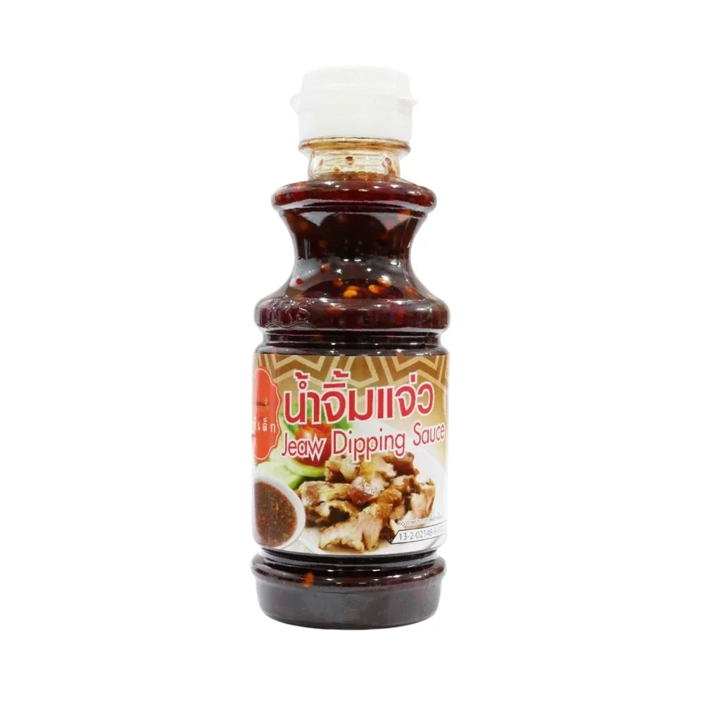 J-LEK J-lek Jaew Sauce 240g jar, traditional Thai-style dry grocery condiment with spicy, savory flavor