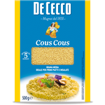 De Cecco couscous in a package, a popular Italian grocery product for making flavorful dishes.