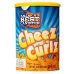 Abc Cheez Curls confectionery snacks in colorful packaging, showing crunchy cheese snack curls with a cheesy flavor.