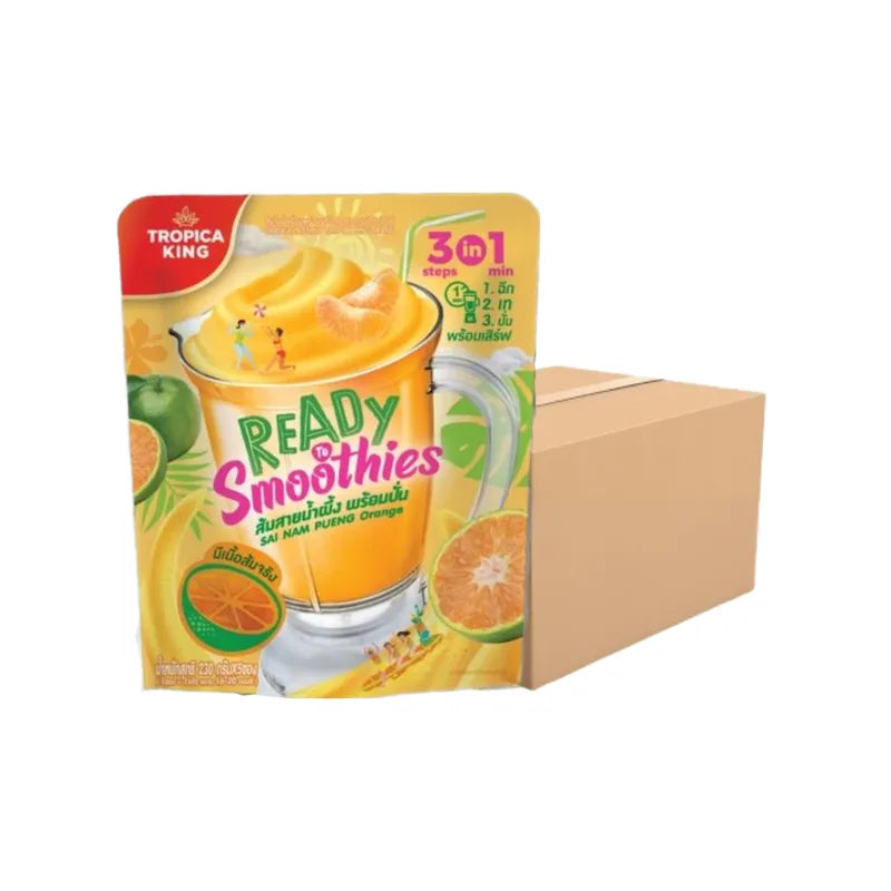 Tropica King Fruit Juice Ready to Blend Honey Orange flavor in a bottle, ideal for drinks and recipes in dry grocery category.