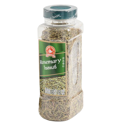 Fresh Nguan Soon rosemary leaves, vibrant green grocery herb for cooking and seasoning in natural kitchen settings.