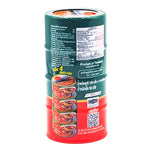 Roza Fried Chili Mackerel in 150g packs, dry grocery product, showing crispy fried mackerel with chili seasoning in a bag.