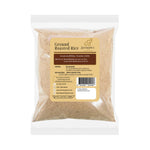 SiamSpice roasted ground rice 500g in a clear plastic bag, dry grocery product for cooking and baking.