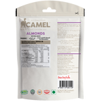 Camel Almond Baked confectionery snack package with a clear view of the product branding and almond-coated baked treats.