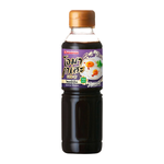 Bottle of Yamamori Omakase Japanese Shoyu soy sauce in a clear glass bottle with a black cap.