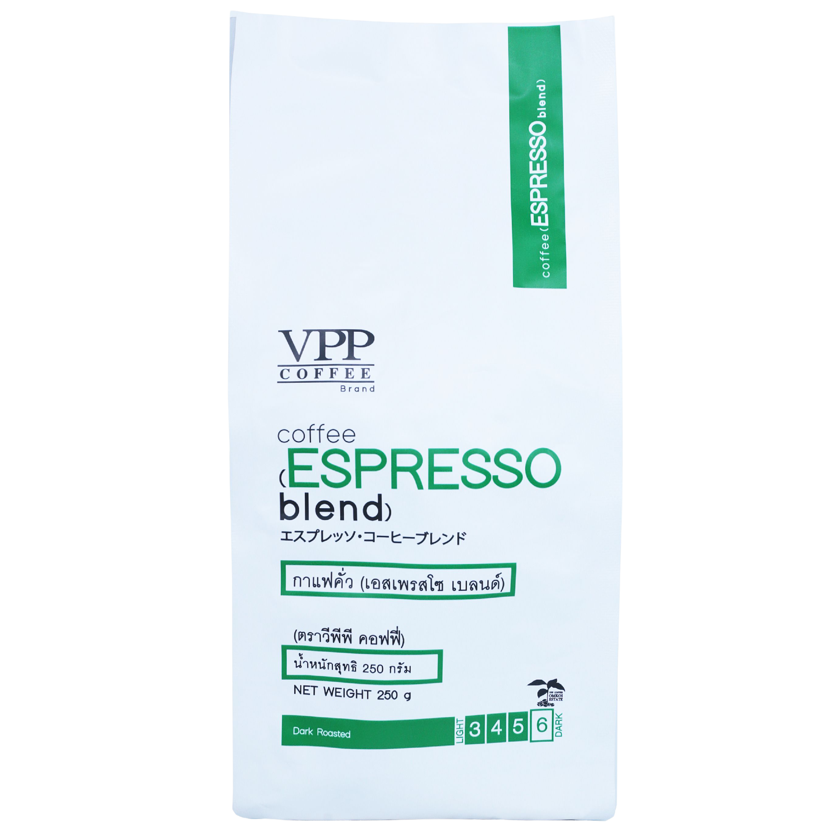 A cup of Vpp Coffee Espresso drink with a rich, dark coffee color in a clear glass, ready to enjoy.
