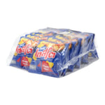 Tasto Potato Rock Chips Crab Curry flavor, 11g snack pack, crispy dry grocery snack with crab curry seasoning in a colorful bag