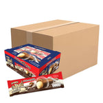 GRINNY chocolate-coated snack filled with milk cream, 15g individually wrapped, ideal for dry grocery and confectionery snacks.