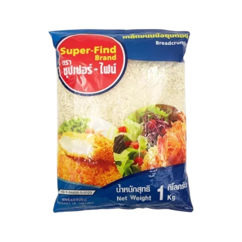 Unclebarns Super-find bread crumbs, superfine crispy fried dry grocery product in 1000g package, ready for cooking or breading.