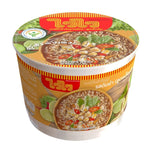 Waiwai Instant Noodles in bowl, Original Tom Yum flavor, 70g per pack, three packs, dry grocery product, spicy Thai-style noodles