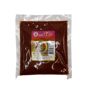Nam Jai Country Style Red Curry jar, vibrant red sauce in a grocery product image, showcasing traditional Thai flavor.