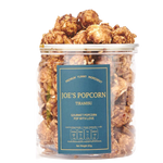 Cute Popcorn Tiramisu confectionery snack in a clear bowl, showcasing the creamy coffee-flavored popcorn treat.