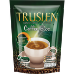 Truslen Coffee Bloc drink in a clear glass with coffee and ice, showcasing the refreshing coffee beverage by Truslen.