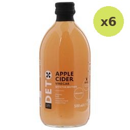 Andrea Milano Organic Apple Cider Vinegar 500ml – 6 Packs