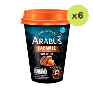 Arabus Roasted Ground Rtd Cup Coffee Caramel Macchiato 230 Ml 8851717904356 230 ml – 6 Packs