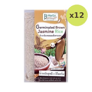 B Herbs Germinated Brown Jasmine Rice 1 kg – 12 Packs