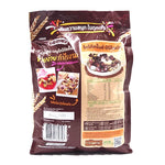 KOKO KRUNCH Nutrismart chocolate flavored whole grain wheat cereal in a bowl with milk and chocolate pieces.