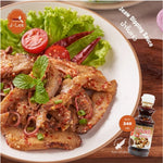 J-LEK Jae Lek Jaew Sauce in 240g plastic bottle, dry grocery item with a label showing product branding and sauce inside