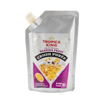 Tropica King passion fruit puree in 500g package, ideal for cooking and baking, fresh and smooth tropical fruit puree.