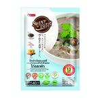 Namchow Instant Riceberry Porridge with chicken and vegetables in a bowl, ready to eat, showcasing the healthy, ready-to-serve grocery product.
