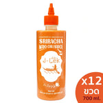 J-LEK Sriracha chili sauce mixed with mayonnaise in 760g bottles, ideal for dry grocery use, shown in the image.