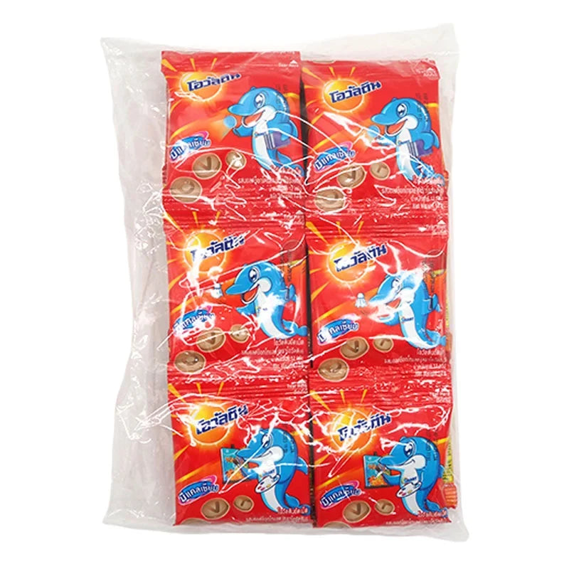 Ovaltine Malt Chocolate Tablets, 12g each, in a pack of 24, showing the individual chocolate malt tablets on the packaging