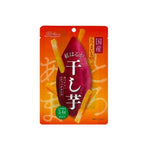 Sokan Dried Japanese Beniharuka Sweet Potato packs, 4 x 60g, in clear snack packaging, showcasing vibrant orange sweet potato slices.