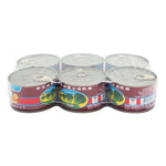 Pigeon Green Mustard Pickle 230g in a clear jar, showcasing vibrant green mustard seeds and pickle pieces for dry grocery use