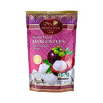 Sriwanna Freeze Dried Mangoteen 25g in a clear package, showing the dried mango slices for snack or cooking use.
