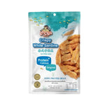 Chaolay Crispy White Sardine snack pack, 6 x 100g, featuring light, crunchy white sardine confectionery in a colorful package.