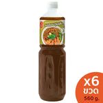 Six J-LEK potted vermicelli sauce bottles, 560g each, in clear bottles with red caps, displayed on a white background.