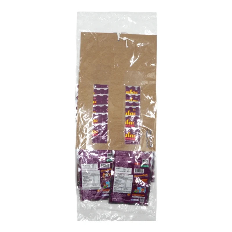 Spicy grilled squid seafood snack by BENTO, 4g packs, dry grocery snack with crispy, seasoned squid pieces in a colorful package.