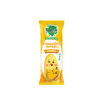 Dozo Best Bite Crispy Japanese rice snack in banana flavor, 50g, a crunchy dry grocery confectionery treat.