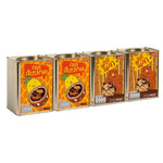 Pennyo Coconut Pineapple Snack and Chocolate Filled Bear, dry grocery confectionery with tropical coconut, pineapple, and chocolate fillings.