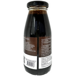 Bottle of King Organic Japanese soy sauce for cooking, featuring dark, rich liquid in a clear glass bottle with a white label.
