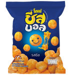 Donae Cheese Ball confectionery snack in bright packaging, showcasing a round cheese-flavored snack with cheesy coating.