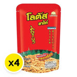 Lotus Stick Biscuit 50g, a pack of four, crispy caramel-flavored biscuits from LOTUS, ideal for snack and confectionery.