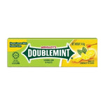 Doublemint Honey Lemon Scent Chewing Gum in 14.6g pack, featuring fresh, citrus-flavored mint for a refreshing snack.