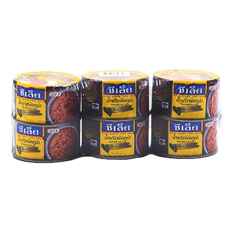 SEALECT Nam Prik Pad Tuna 95g, dry grocery product, showing the sealed tuna paste with colorful label and packaging.
