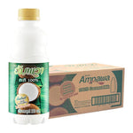 Ampawa Coconut Milk PET 250ml bottle, 24-pack of dry grocery product with creamy coconut milk from the AMPAWA brand.