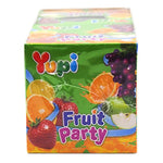 YUPI Yupi Gummy Fruit Party snack in 18g packet, colorful gummy candies with fruit flavors, dry grocery confectionery.
