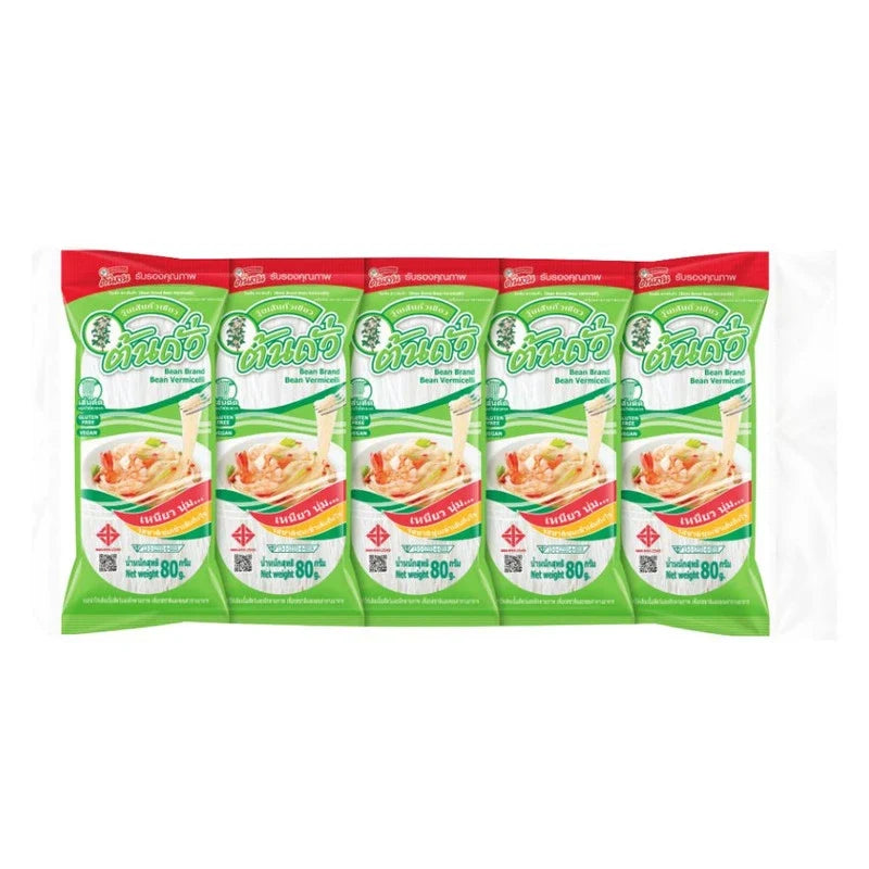 Dry Tonson Bean Vermicelli in a clear package, ready for cooking, part of Tonson's dry grocery selection.